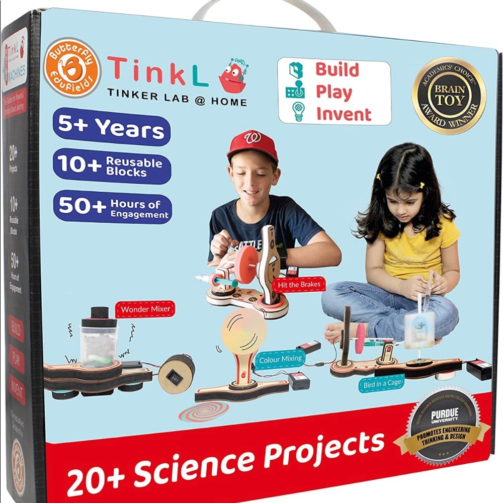 ButterflyEdufields 25+ STEM Projects Kit for Kids Electric Motor Experiments